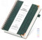 Notizbuch B5 Gepunktetes, Notizblock, Bullet Dot Grid Journal, Spiral Notizbücher 320 Seiten zum Schreiben, 100gsm, Leder Hardcover, für Frauen Männer Arbeit Büro Schule, 19 x 25 cm - Grün