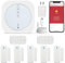 Umeima Kabelloser Hausalarm, 9 Stück, WLAN-Hausalarm mit Sirene, 5 Sensoren für Tür und Fenster, 2 Fernbedienungen, mit App, erweiterbar, für Zuhause, Wohnmobil, Wohnung, Garage, Büro