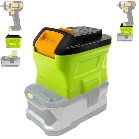 TEPULAS Battery Adapter for Ryobi to Dewallt Tools, RY20DW Adapter Converter for Ryobi 18V Battery to Replace for Dewalt 20V Li-ion Battery, Work for Dewalt 20V Power Tools (No Battery)