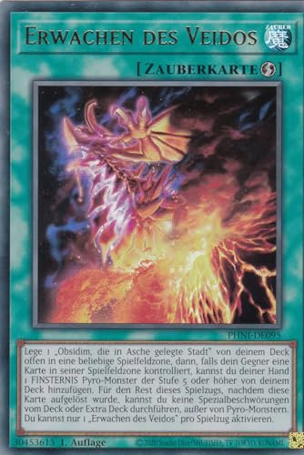 PHNI-DE095 - Erwachten des Veidos - Ultra Rare - 1. Auflage - DEUTSCH - Phantom Nightmare - mit LMS Trading Fieldcenter-Karte Yugioh
