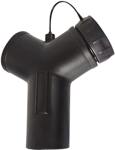Antistatischer Y-Adapter mit Blindstopfen – kompatibel mit Festool All Staubabsaugung/Vakuum-Y-Splitter-Anschluss
