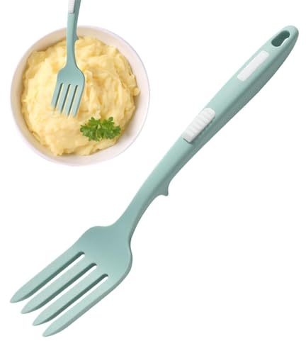 Forchette grandi in silicone per cucinare, Forchette in silicone per cucinare,Forchette da cucina antiscivolo grandi - Utensili da cucina per uso alimentare per ristoranti, forchette da