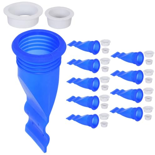 Hoement 10stücke Geruchsneutraler Silikon Ablaufkern Für Bodenabläufe Antibakterieller Abflussstopfen Mit Rückflussverhinderer Geeignet Für Bad Küche Toilette Flexible Und Langlebige Ablau
