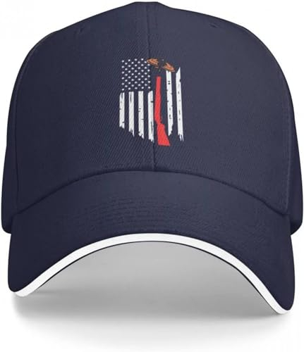 CAPHATMC Baseballkappe Hiphop Sonnenhut Skeet Trap Clay Shot Shooting Flag Baseball Cap Luxus Mann Hut Bommel Hut Männlich Hut Frauen Männer