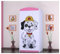 BDW - Kinder Kleiderschrank - Kinderschrank Super Hunde Motiv - Aufbewahrungsschrank für Jugendzimmer, Kinderzimmer - Drucke aus sicheren Farben - 187x88x54cm - Rosa - Hund Feuerwehrmann