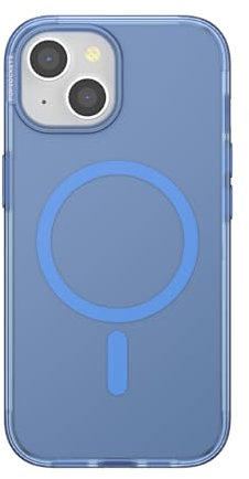 PopSockets iPhone 15 Pro Hülle kompatibel mit MagSafe, Handyhülle für iPhone 15 Pro, kabellos aufladbar, nur Hülle - Vermeer Blue