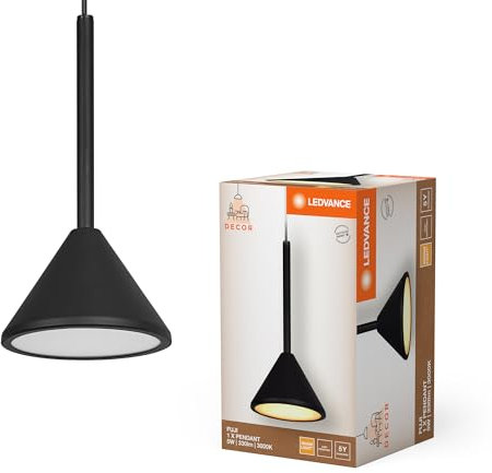 LEDVANCE Decor Fuji 1XPendant 5W 930 Black