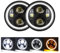 Motorcycle Headlight Motorbike Headlights 2PCS 5.75 Inch LED Headlight Projector For Speed For Triple For Street For Triple 5 3/4 Headlamp For Iron 883 For Dyna(A)