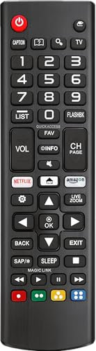 Universal for LG TV Remote, Replacement Remote Control for LG Smart TVs. with Netflix Quick Button. 1-Year Warranty.