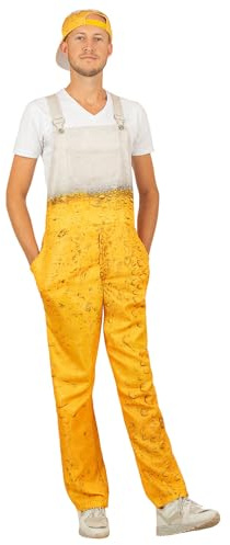 MIMIKRY Bier Latzhose für Damen und Herren JGA Kostüm Karneval Trash Party
