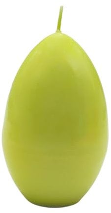 Candela XXL di alta qualità, uovo di Pasqua, uovo di candela, candela decorativa a forma di uovo, candela a forma di uovo, candela decorativa pasquale come uovo, verde, L x P 8 x 12 cm.