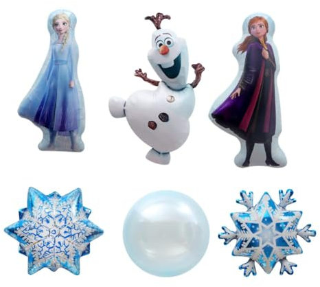 FEIFEI'S BOW 6 Stück Prinzessin Aschenputtel Folienballons Geburtstagsparty Glückwunsch Luftballons Babyparty Party Dekorationen Partyzubehör Thema Kinder (Vorderseite)