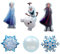 FEIFEI'S BOW 6 Stück Prinzessin Aschenputtel Folienballons Geburtstagsparty Glückwunsch Luftballons Babyparty Party Dekorationen Partyzubehör Thema Kinder (Vorderseite)