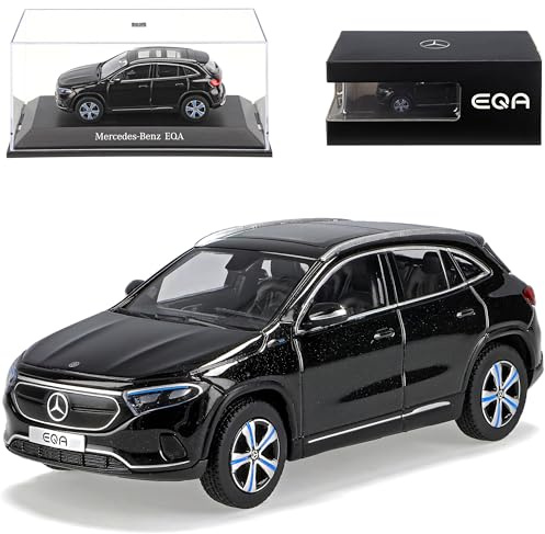 Mercedes-B. EQA H243 Kosmos Schwarz Ab 2021 1/43 Herpa Modell Auto mit individiuellem Wunschkennzeichen