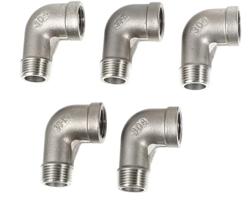 Mikikit 5pièces Raccord pour Tuyau Arrosage Extérieur Lot de Adaptateurs Raccord De Robinet Embout De Tuyau Rallonge Pratique