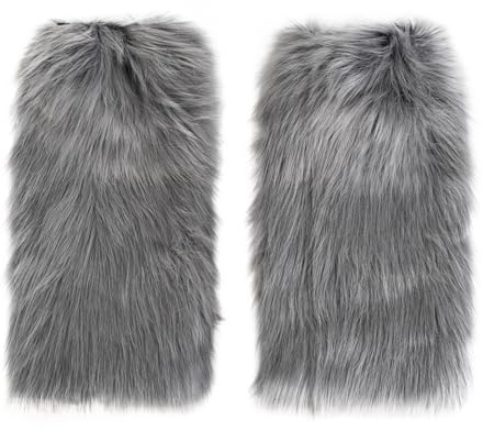 Maskworld Fellstulpen - Legwarmer mit Fellbesatz - Kostüm-Zubehör Karneval, Halloween & Motto-Party