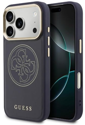 CG MOBILE Guess Perforiertes 4G kompatibel mit MagSafe Hülle für iPhone 17 Pro Max (Blau)