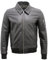 Infinity Männer A2 Schwarz Rindsleder Analine Leder Bomber Jacke M