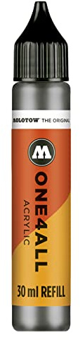 Molotow ONE4ALL Refill Acryl, Farbe 238 grau blau dunkel 30 ml, Nachfülltinte für Permanentmarker