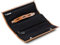 DELMON VARONE - Personalisierbare Schmuckrolle Cambridge Top Grain Leder braun, Schmuckorganizer mit Druckknopfverschluss & Velourfutter für Reisen, Schmucketui mit 3 Reißverschlussfächer & Ringhalter