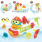 Yookidoo - Canard de Bain Pompier - Jouet Bain Enfant - Jeu Eveil Bébé -Canard Plastique Bain et Piscine – Se Déplace Tout en Emettant Un Jet D’Eau - Animaux Plastique Bain - Cadeau Enfant 2 à 6 Ans