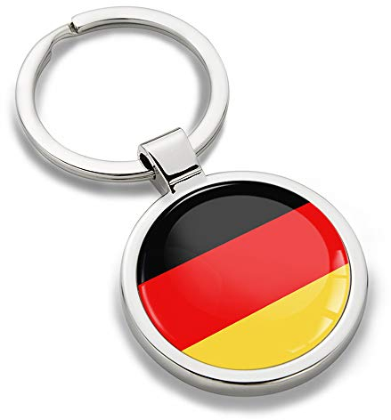 Biomar Labs® 3D Metal Porte-clés National Drapeau Germany Allemagne Deutschland Flag Cadeau pour Homme et Femme KK 186