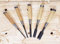 DK5R Asahi 5 Piece SK5 Wood Chisel Set for Carpentry