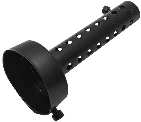 60mm Auspuff Schalldämpfer, TOTMOX 1 Stück Universal DB Killer Motorradauspuff Endschalldämpfer Lang Exhaust Muffler, Einstellbarer Noise Sound Eliminator Für Krümmer Street Bike Roller, Schwarz