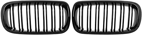 DOCAS Kühlergrill für X5 Series F15 X6 Series F16 X5M F85 X6M F86 2014-2018 Nieren Doppelsteg Sport Glanz Schwarz