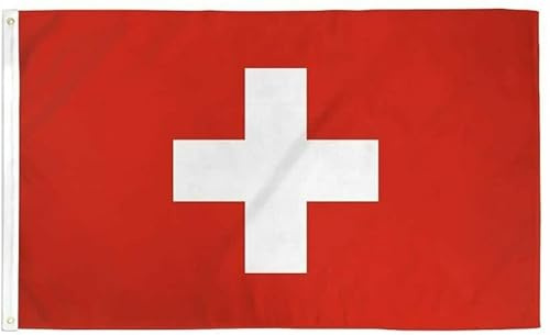 HoitoDeals 3x2' Switzerland Flag World Cup Football 2022 For Events, Sports, Games, Parties Decoration (1Pcs)