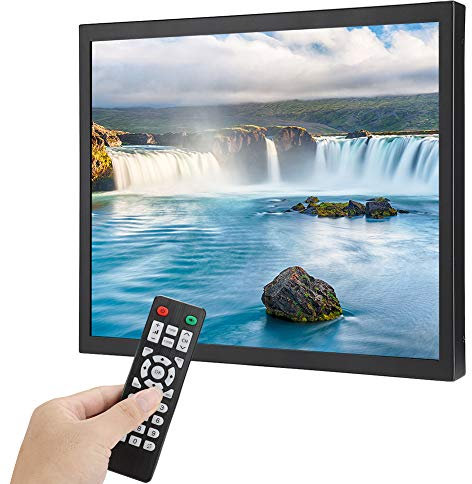 Monitor TFT, 17 Pollici 1280x1024 HD TFT Monitor Monitor da Industria Metallurgica Integrato con Ingresso HDMI VGA AV USB, Schermo 4:3 Ultra Grande, per Telecamere a Circuito Chiuso,(Touch Screen)