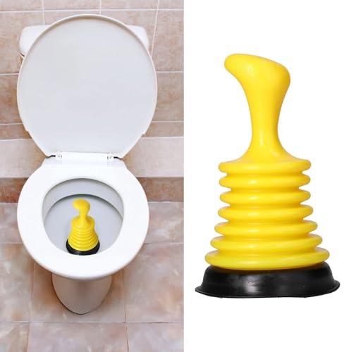 Stantuffo per WC a Ventosa,Stura Lavandini e Scarichi,Stantuffo per Vasca da Bagno a Pressione con Impugnatura Tappo per fognatura Coperchio per Scarico a Pavimento Tubo di Scarico Draga per Bagno