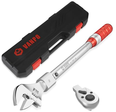 VANPO Open End Interchangeable Torque Wrench 20-160ft/20-220Nm