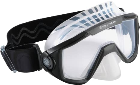 US Divers | Schnorchelmaske Avila für Erwachsene, Black Dark Grey