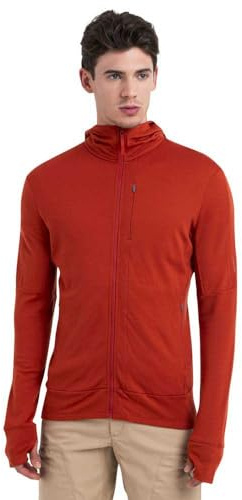 Icebreaker Merino Herren Quantum Iv Langarm-Kapuzenpullover aus Wolle mit Reißverschluss Sweatshirt
