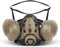 Yzpacc Tactical Respirator Mask Airsoft Face Protection Mask Paintball Half Face Mask Tactical Face Mask for Paintball Airsoft Hunting Shooting CS Game Halloween Party