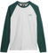Superdry Men's Essential Baseball Ls Top Undershirt, Glacier Grey Marl/Buck Green Marl, XL