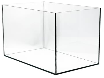 VIALIA Aquarium rechteckig 30x20x20 cm, 12 Liter, Glasbecken für Fische und Wasserpflanzen, Aquarium Becken stoßfest