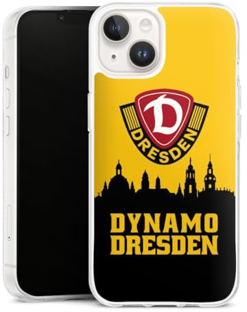 Silikon Hülle kompatibel mit Apple iPhone 14 Case transparent Handyhülle SG Dynamo Dresden Skyline SGD