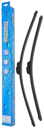 Stellox 201 648-SX Scheibenwischer Vorne – Länge 600 mm/ 530 mm – Wischblattersatz – Satz für Frontscheibe