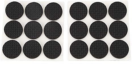 Janasiba R 18 Stueck Rutschmatte Schaum Tisch Stuhl Legging Auflage Schutz - Schwarz