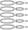 soodyoow 15 Stück Stretchhalsbänder Schwarz, 3 Sets Choker Halskette Sets, Armband, Ringe, Elastische Tattoo Halskette für Mädchen Frauen Teen Geschenk