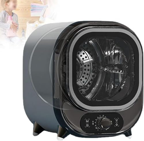 Small Condenser Tumble Dryer, 5kg Capacity Compact Portable Tumble Dryer, Small Condenser Dryer, Mini Spin Dryer with 0.8kg Load Capacity, for Apartments and Rvs,D,220V