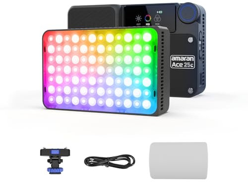 amaran Mini on Camera Light RGB (Ace 25c-Charcoal)