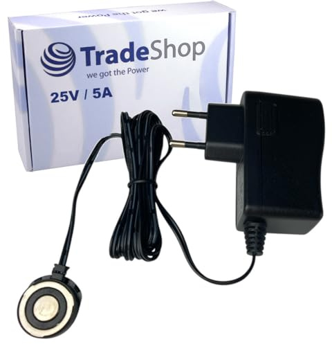 Trade-Shop 25V 0,5A Netzteil/Ladegerät/Trafo kompatibel mit Philips SpeedPro SpeedMax CP0662/01, ZD12D250050EU, 300000517611 / für 18V Akkus