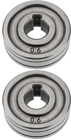 YINETTECH 2 Pieces 30mm Wire Machine Feed Drive Rollers Compatible with MIG Compatible with MAG Welders (0.6mm/0.8mm Knurled Groove)