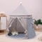 Spielzelt für Kleinkinder, Prinzessin Prinz Schlosszelt für Indoor, Kinderzelt für Spiel und Spaß im Kinderzimmer, Kinder Zelte für Zimmer, mit Tragetasche, Geschenk für Kinder (Graue Sterne)
