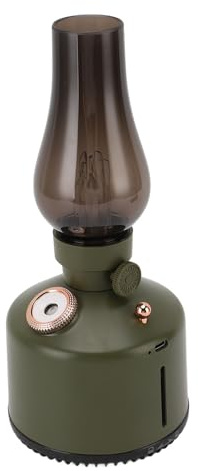 Luftbefeuchter -Vintage -Laterne mit Lampe Aromatherapie Diffusor, Dimmbare Ultraschallbefeuchterlampe, 260 Ml Kapazität Stille Luftbefeuchter mit 2 Nebeleinstellungen Schrittlos