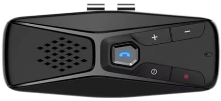 PAGJHRFJG Kabelloses Auto-Kit, Freisprecheinrichtung, Freisprecheinrichtung, Automatische Abschaltung und Automatische Verbindung, Sprachassistent mit Sonnenblenden-Clip