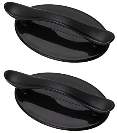 Uonlytech 2 Stück Selbstklebender Türgriff Kunststoff Schwarz Möbelzubehör Ohne Bohren Schubladen Und Kleiderschrankgriffe Für Zuhause